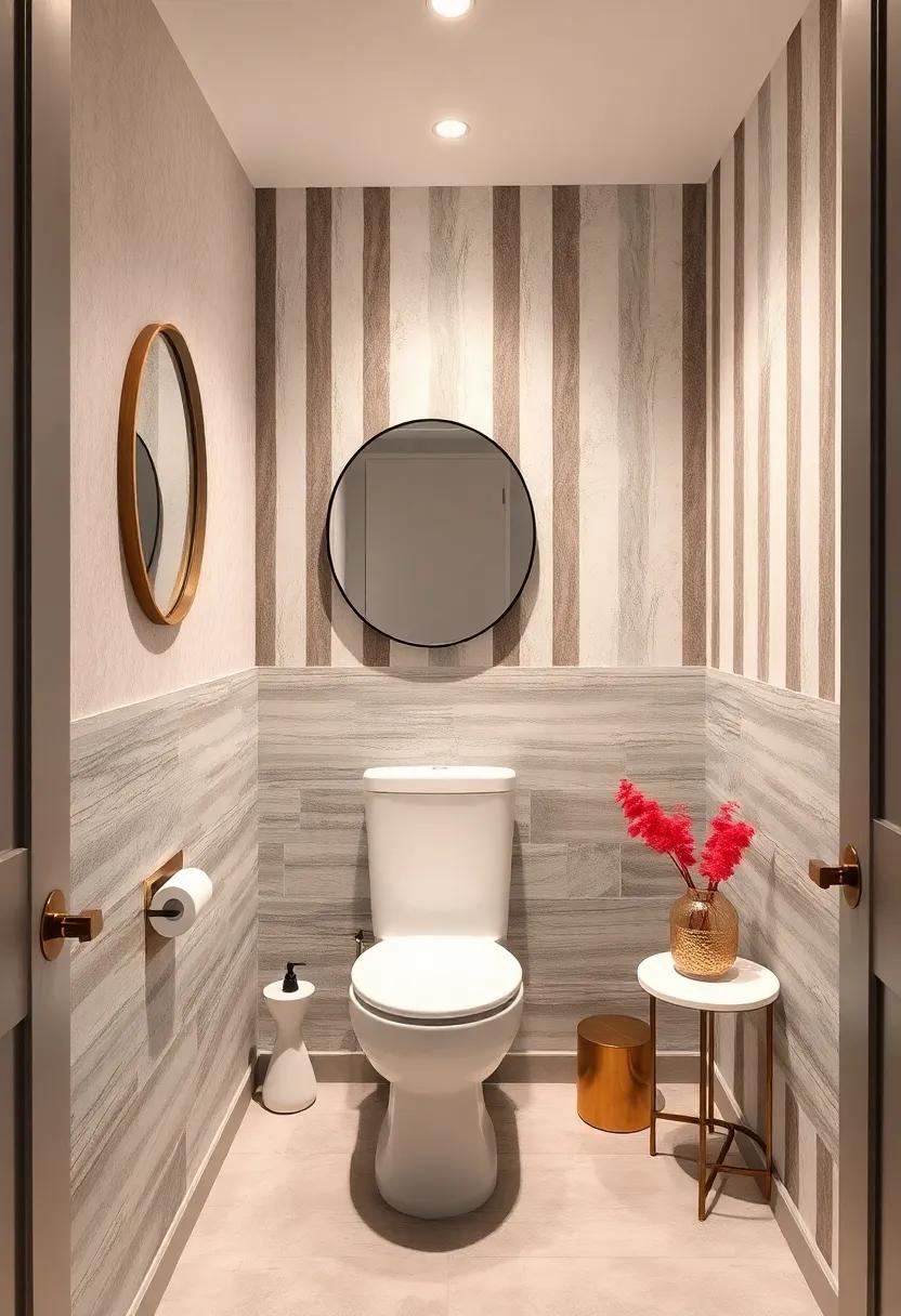 Utilize peel-and-stick wallpaper with​ abstract stripe patterns for a quick and stylish transformation ⁢without the mess