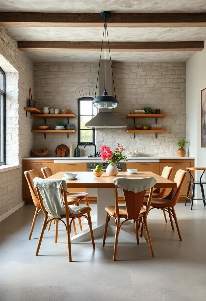 Opt for mismatched​ dining chairs to create an eclectic⁤ yet charming look that reflects your unique style