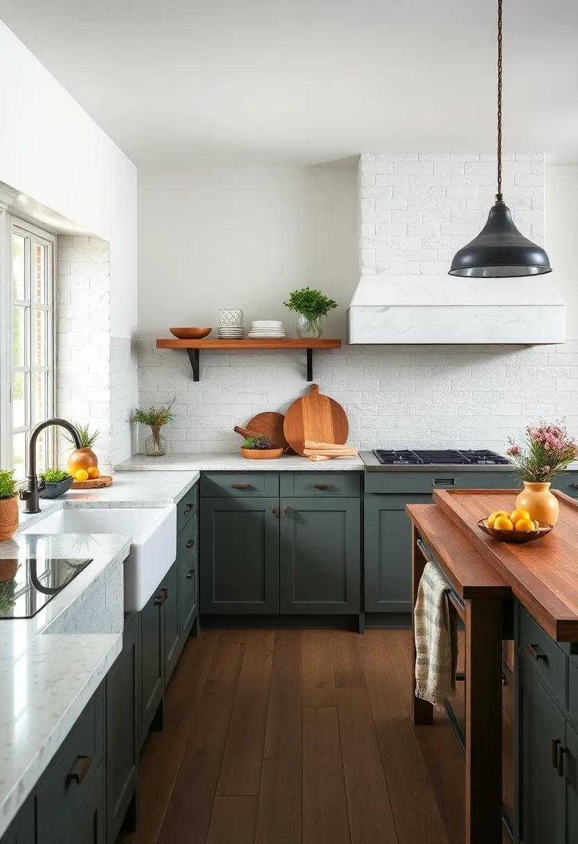 Use vintage farmhouse sinks to ⁢evoke nostalgia and practicality,blending style with functionality ⁤in your culinary space