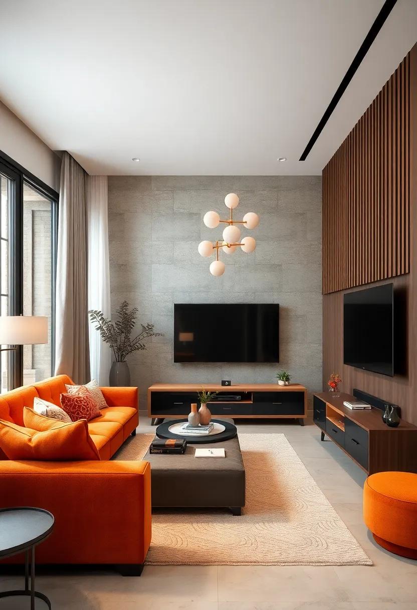 Textures ​that ⁤Transform: ⁢Upholstered Accents Featuring​ Rustic TV units