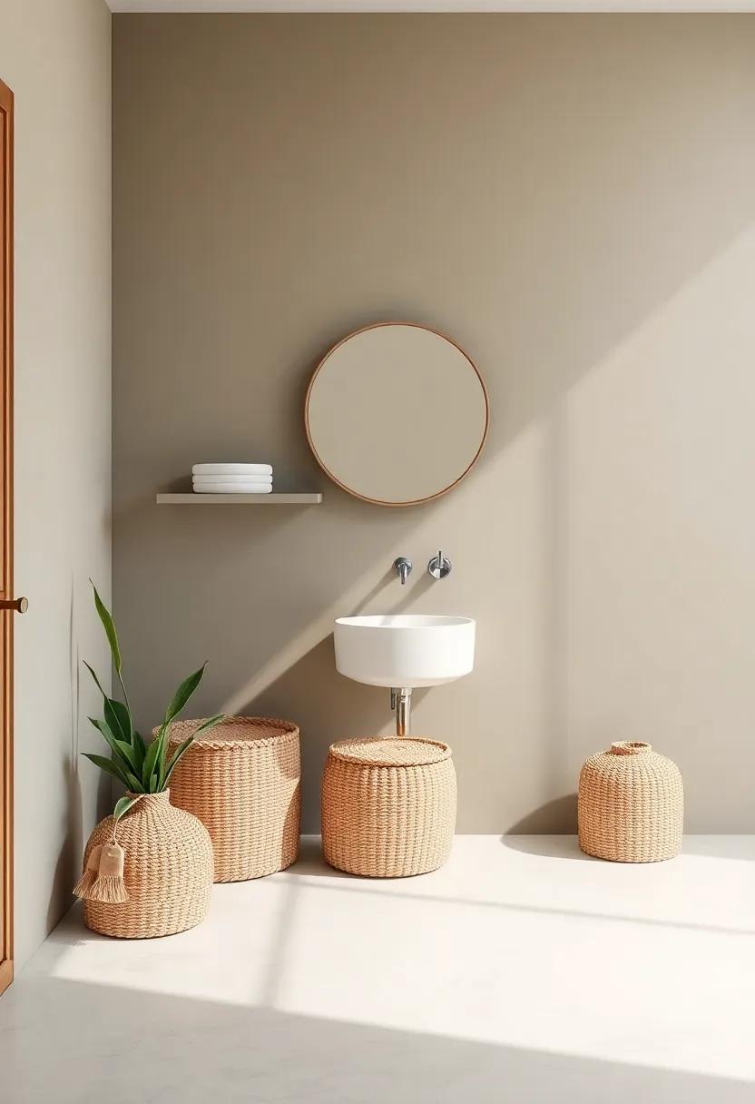Functional​ Storage: Use baskets ​and hidden cabinets to keep your space ​organized and clutter-free