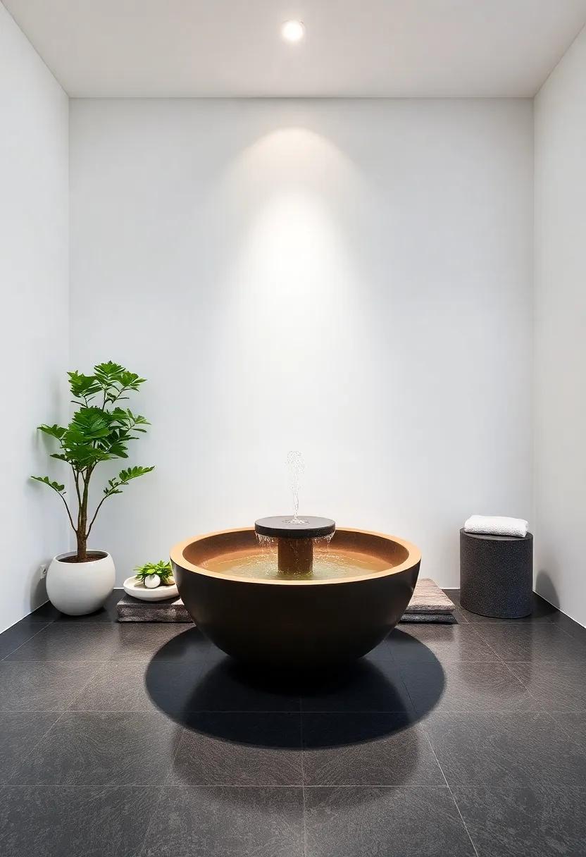 Warm Water Features: Consider a small indoor fountain to‌ introduce the soothing sound of ⁣flowing water
