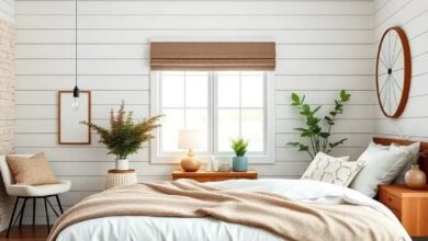 Chic Comfort: Modern Farmhouse Bedrooms Featuring Timeless Shiplap Walls