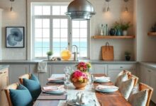Anchoring Style: The Timeless Charm of a Coastal Kitchen Table Setting