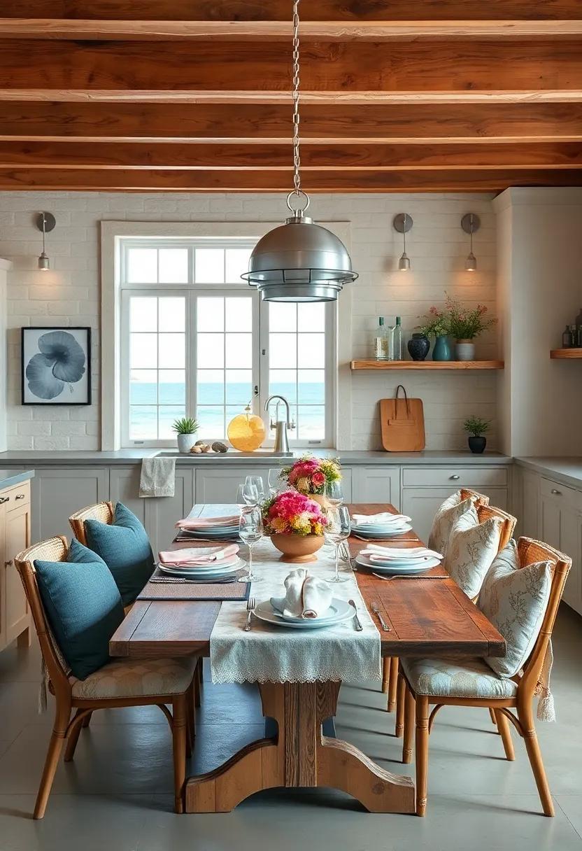 Anchoring Style: The Timeless Charm of a Coastal Kitchen Table Setting