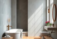 Seaside Serenity: Embracing Wood Flooring in Coastal Bathroom Designs