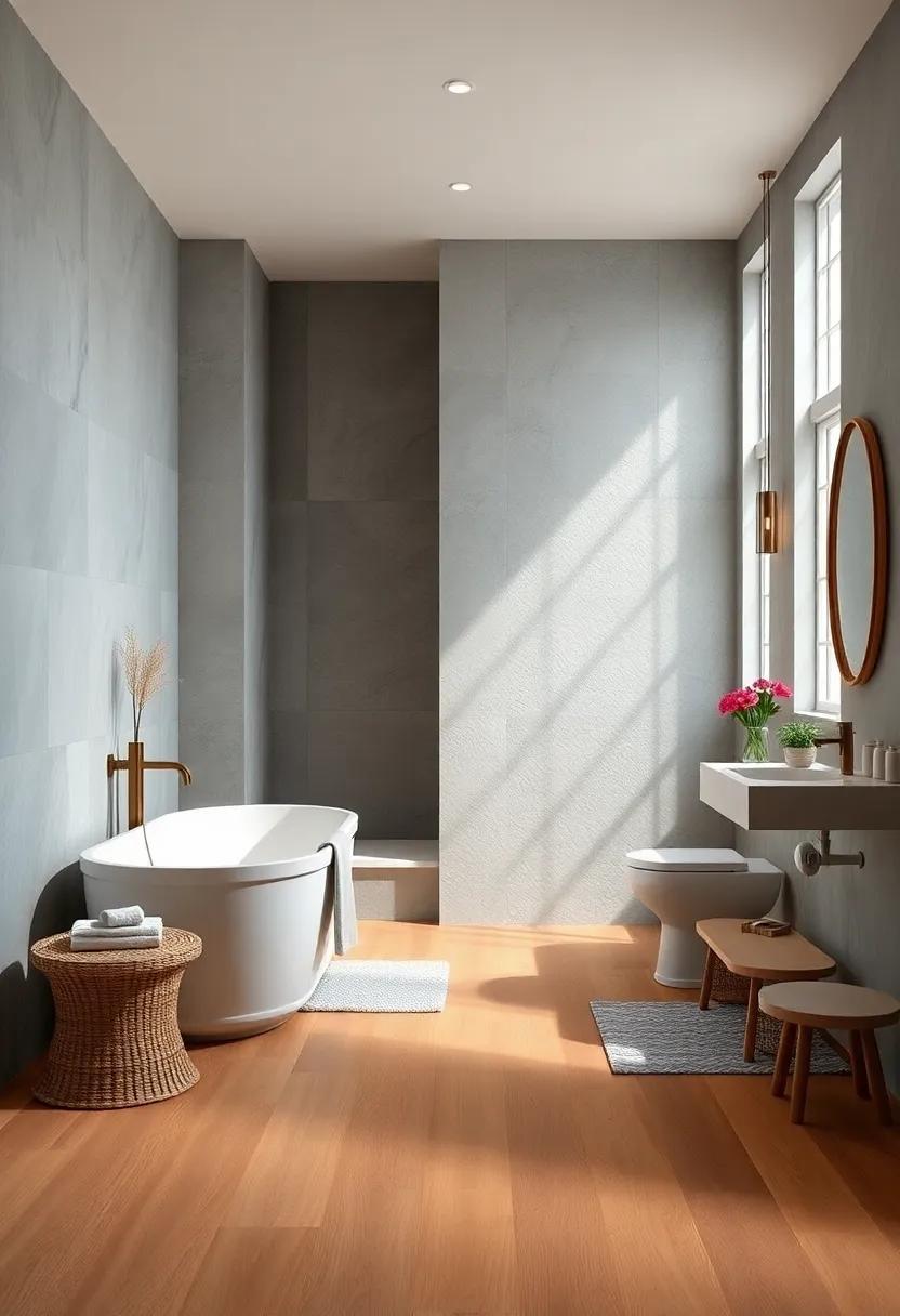 Seaside Serenity: Embracing Wood Flooring in Coastal Bathroom Designs