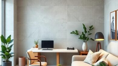Serene Spaces: Embracing Neutral Home Offices with Minimalist Desks