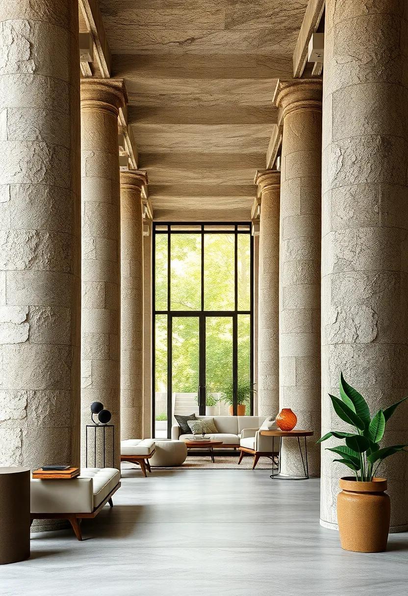 Guardians of Time: The Silent Strength of Stone Columns at Entrances