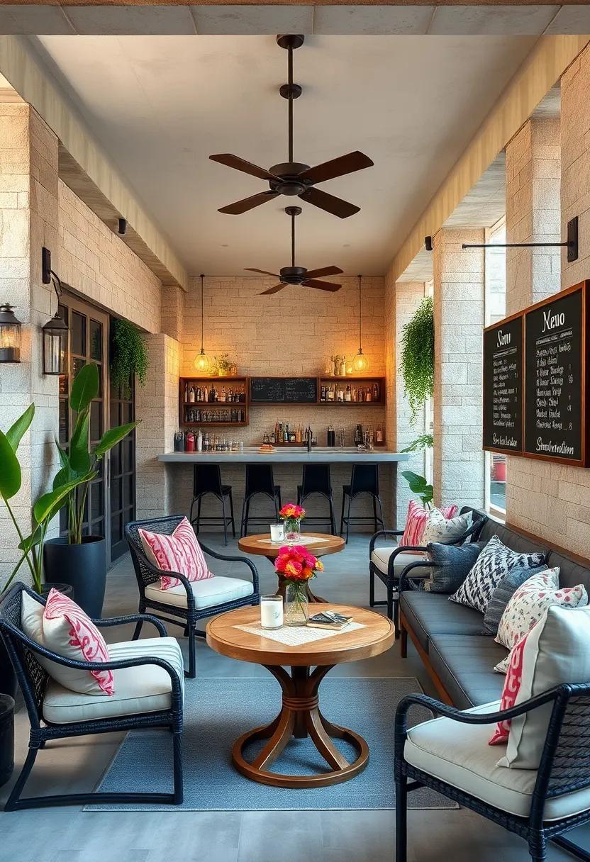 Chalkboard Charm: Elevate Patio Bars with Stylish Outdoor Menus