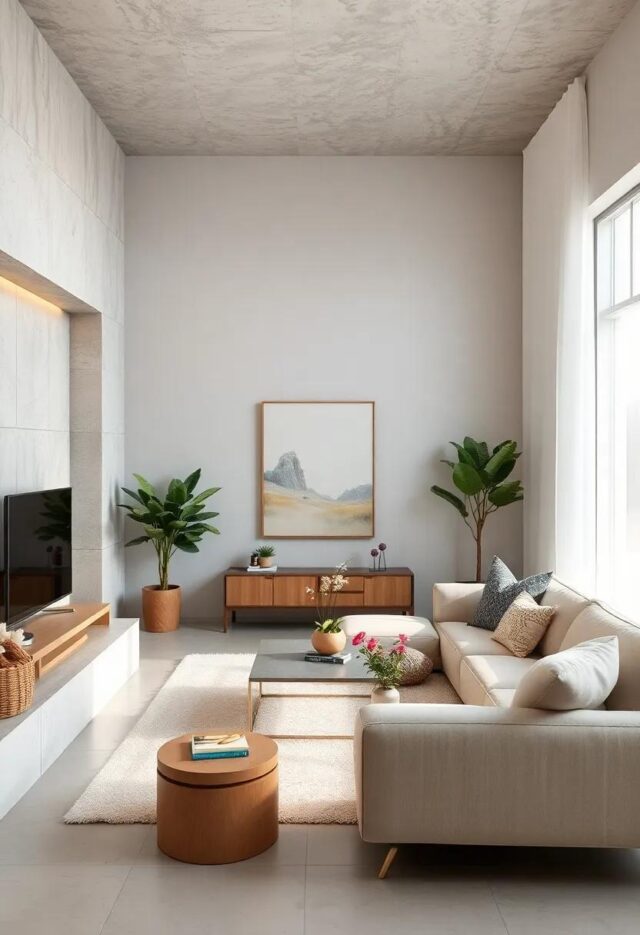 Embracing Simplicity: Designing a Light and Airy Minimalist Small Living Room