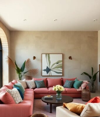 25 Cozy Boho Living Room Ideas Featuring Oversized Cushions for Ultimate Comfort 25 Cozy Boho Living Room Ideas Featuring Oversized Cushions for Ultimate Comfort