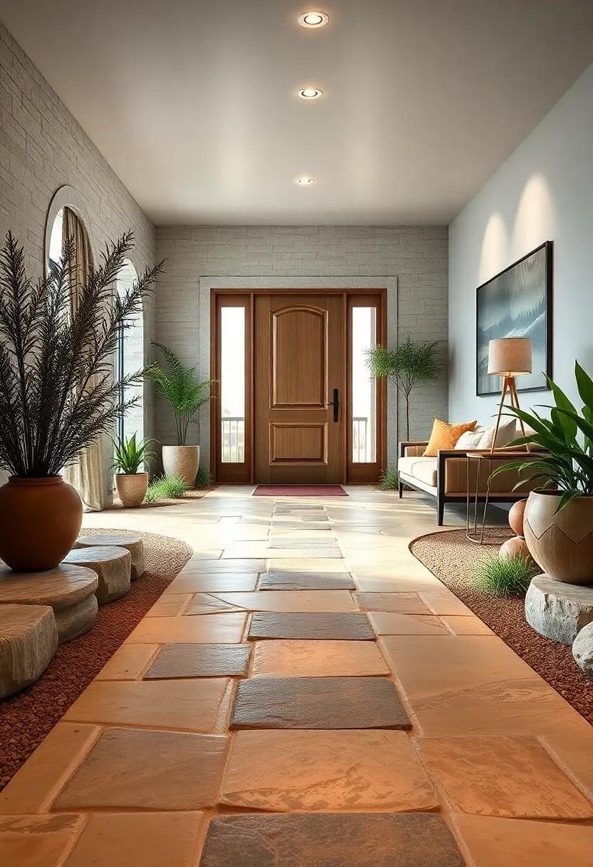 Graceful Curved Stone Walkways: Inviting Paths to Your Front Door