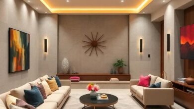 Sleek Comfort: Designing an Elegant Home Theater with Built-In Seating