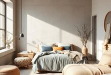 Cozy Calm: Embracing Warm Minimalism with Soft Wool in Scandinavian Bedrooms
