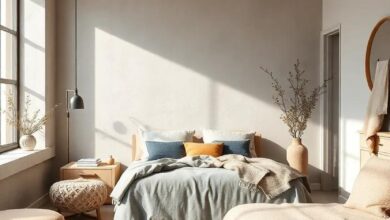 Cozy Calm: Embracing Warm Minimalism with Soft Wool in Scandinavian Bedrooms