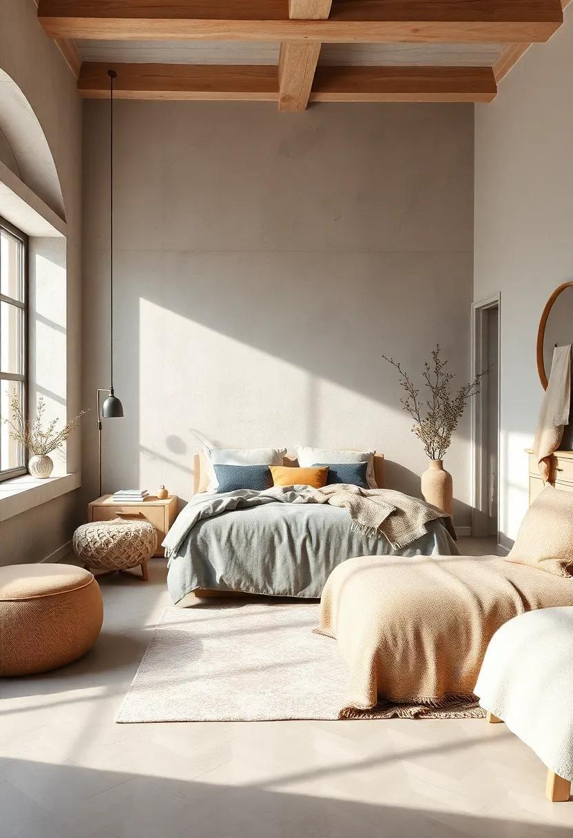 Cozy Calm: Embracing Warm Minimalism with Soft Wool in Scandinavian Bedrooms