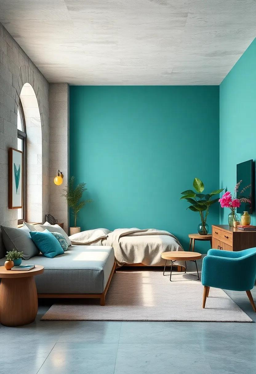 Aqua - bright yet soothing, aqua⁣ mimics the calmness of tranquil waters, ⁤making ⁤it an invigorating choice for your sanctuary