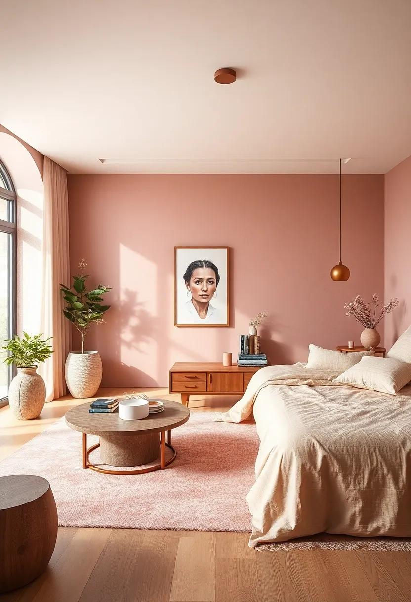 Dusty Rose - With its muted, gentle ‌tones, dusty rose brings warmth and romance, creating an intimate haven for rest