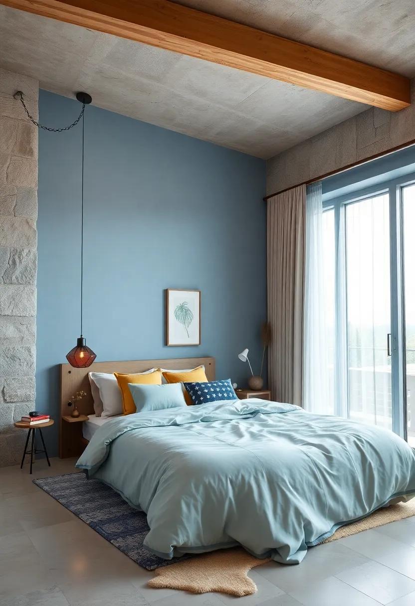 Misty Blue - ‌This soft, muted blue is reminiscent⁢ of early ‌mornings,⁤ bringing a refreshing and⁢ serene quality ‌to your bedroom