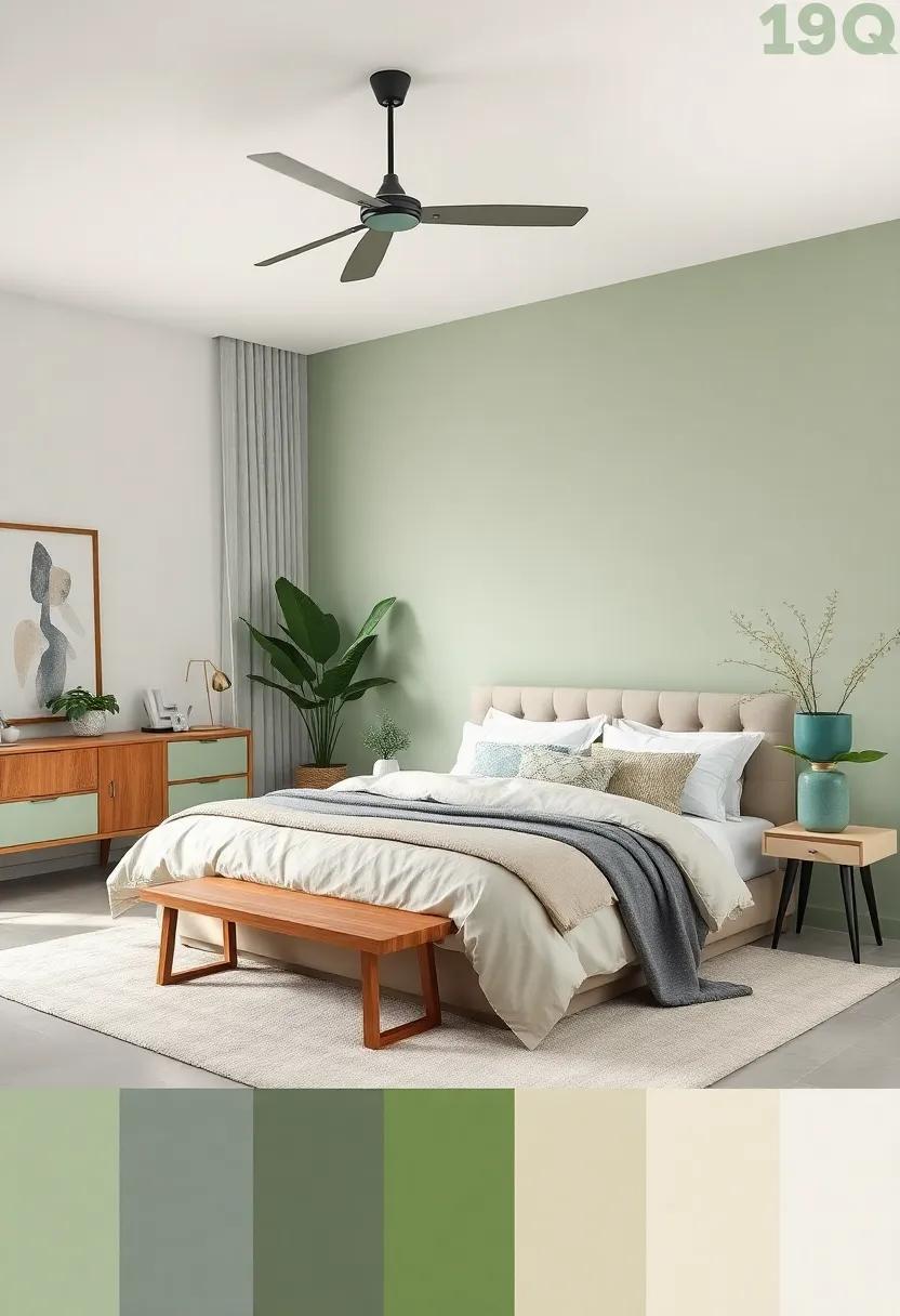 Pale Green - Inspired ⁤by ‌nature, pale ‌green⁢ promotes a calming‍ atmosphere, ⁤reminiscent of fresh leaves and gentle breezes