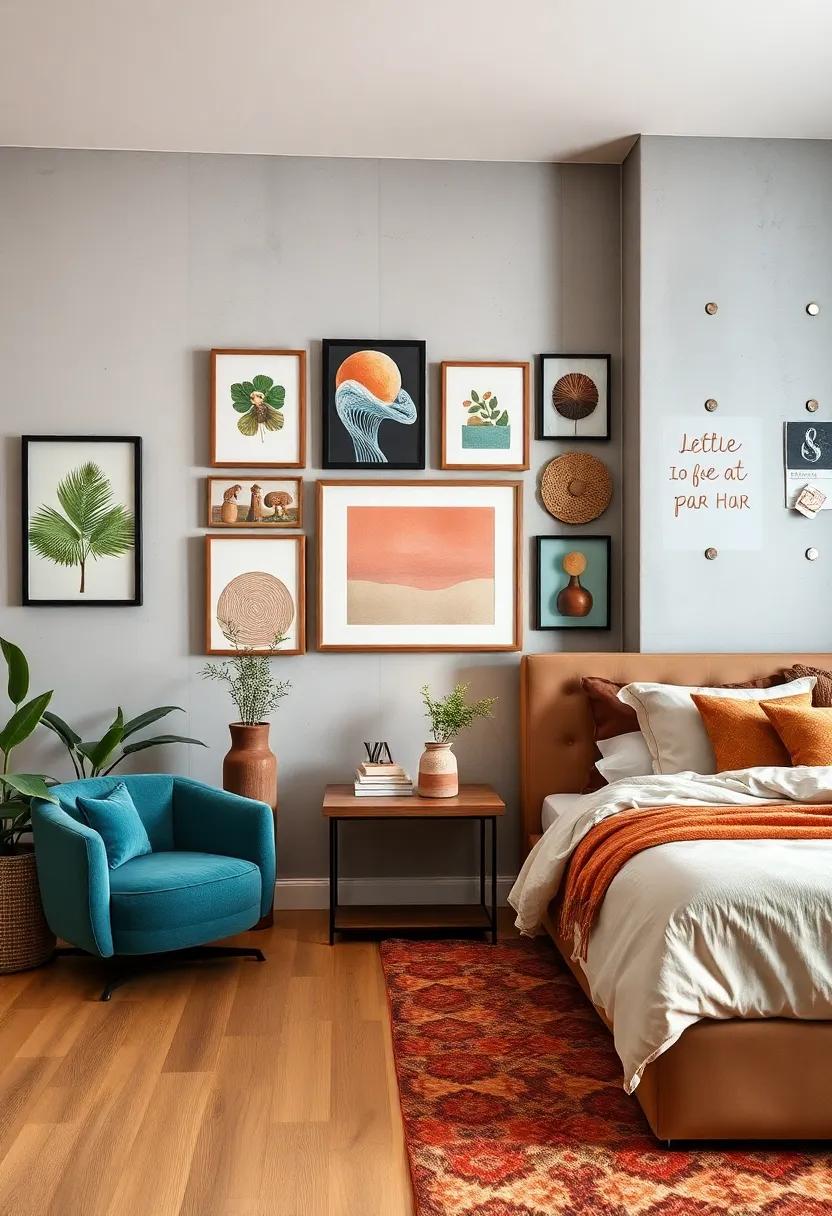 Pegboard Displays: Utilize pegboards ⁤to arrange various art‍ pieces‍ and ‍decor⁤ items for an eclectic yet organized display