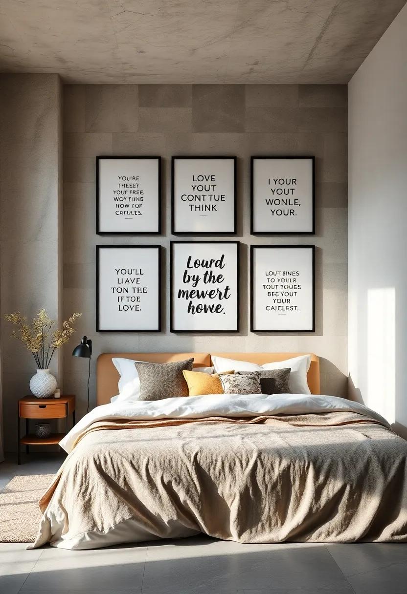 Inspirational Quotes: Frame your‍ favorite motivational ⁢or⁣ comforting ‍quotes to encourage positivity as ⁢you unwind