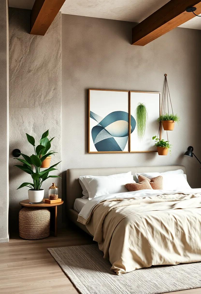Hanging Planters: Combine art ⁣and greenery‌ by ‌showcasing‍ hanging planters, transforming⁣ your walls⁢ into‍ living art