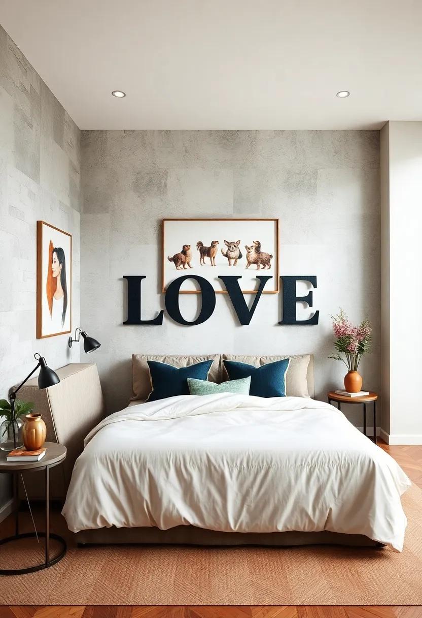 Oversized quotes: Choose oversized lettering to make a bold ‍statement‍ on your ​walls, creating an inspiring focal point