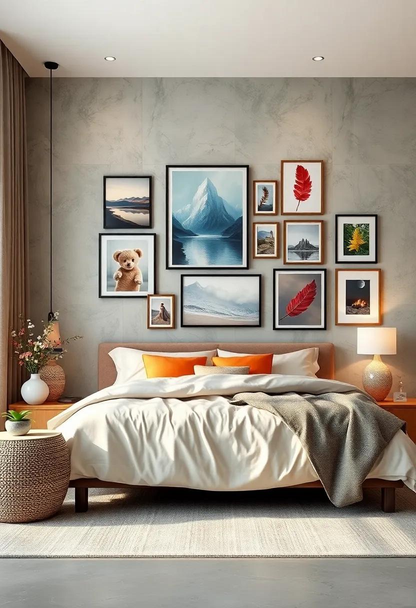 Gallery Wall: Curate a gallery wall featuring a ⁤mix of personal photos ‌and inspiring art pieces for a cozy, personalized ‌touch