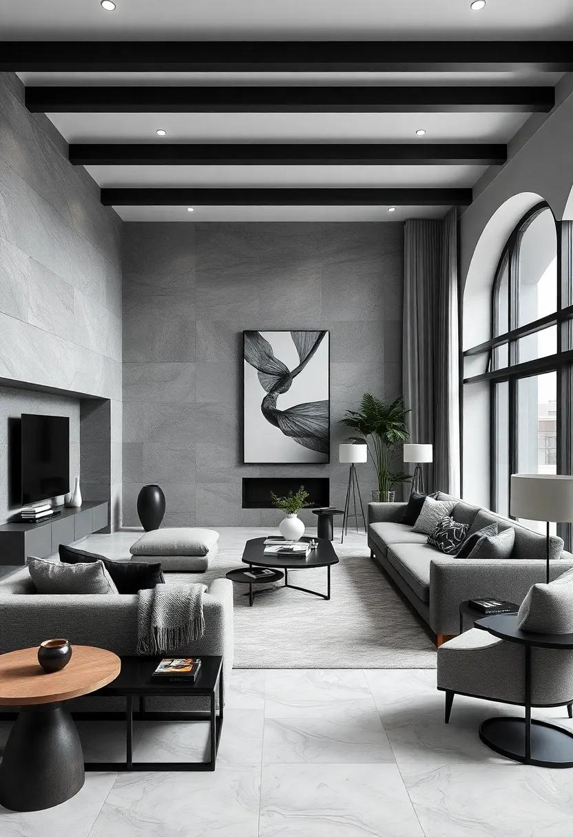 Mixing Matte and Glossy Finishes in Monochrome to Add Texture Without Color