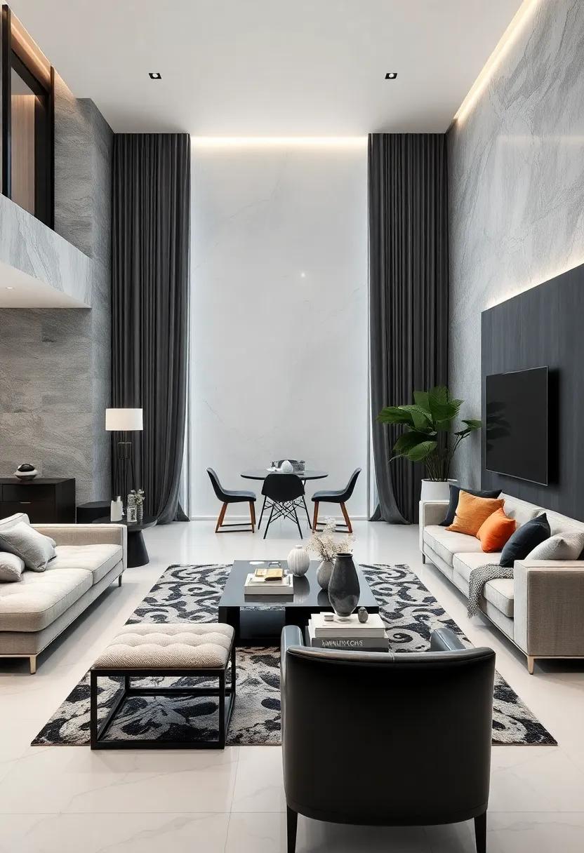 Incorporating Metallic Accents Like Silver or Chrome to Enhance Monochrome Contrast