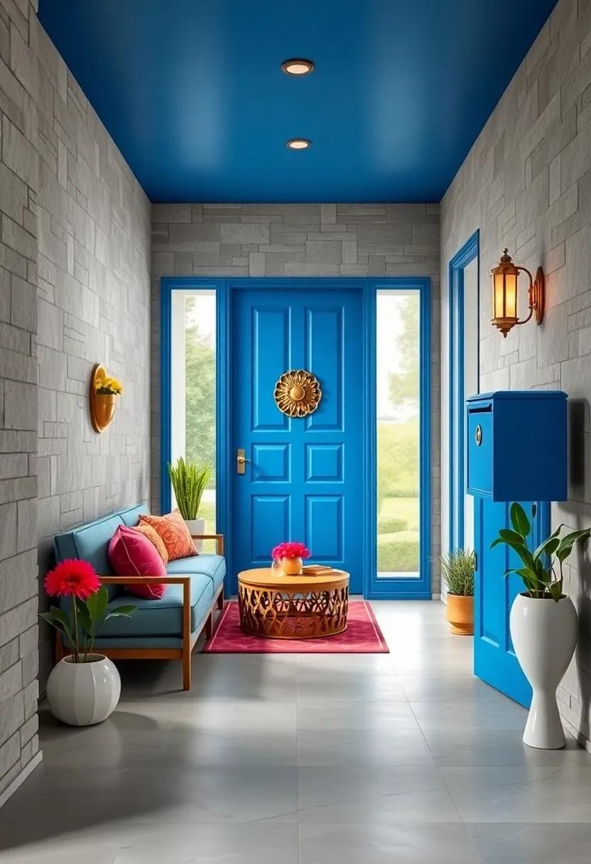 Bold and Bright Door Knockers and Mailboxes Adding Unexpected Color Pops to the Entry Facade