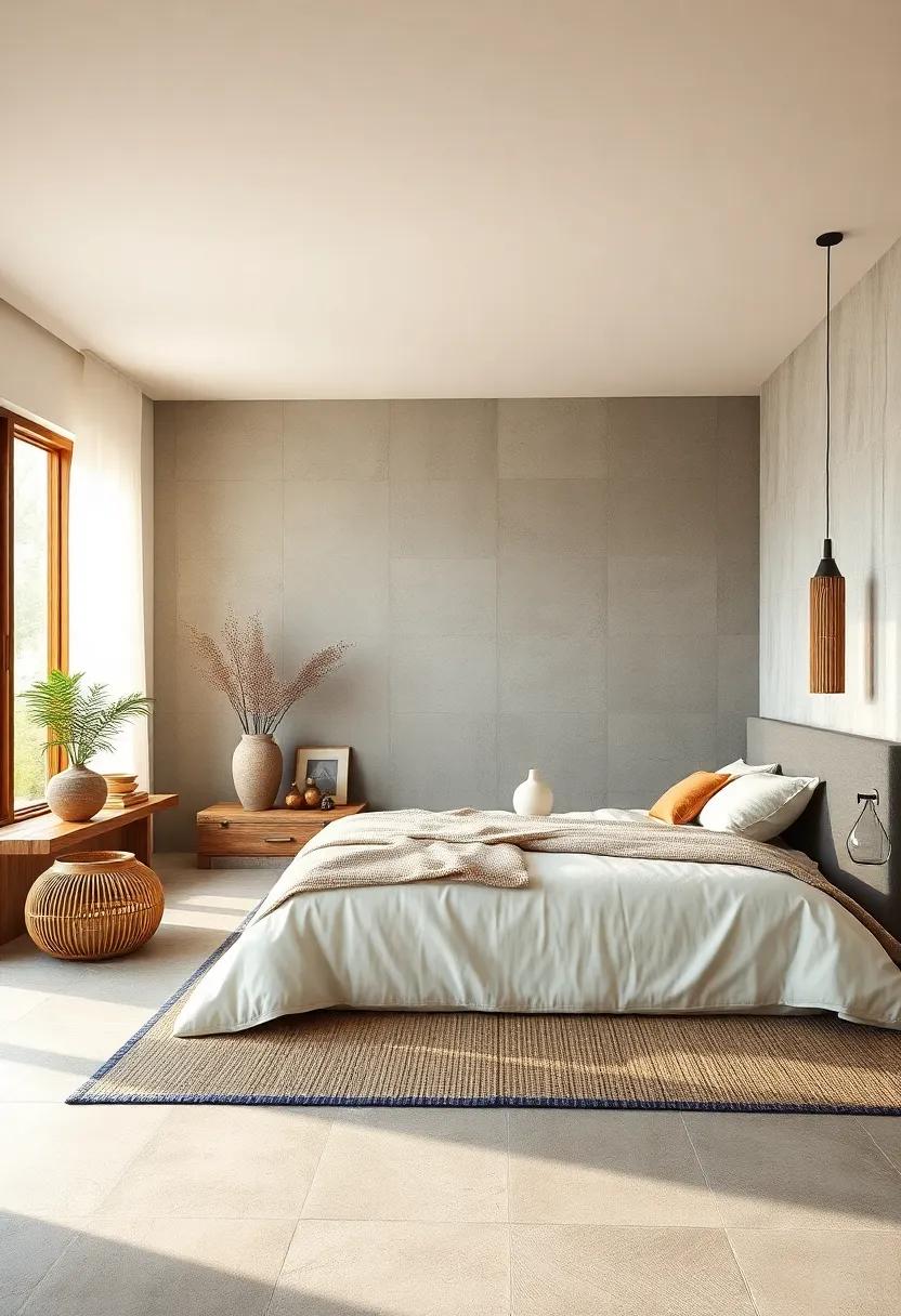 Early Morning Glow Highlighting Handwoven Tatami Found in Zen Bedroom Corners