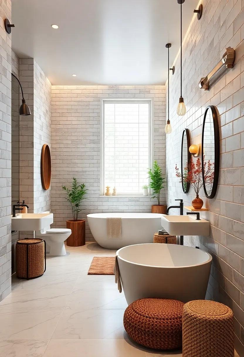 Vertical Subway Tiles Enhancing Bathroom Height