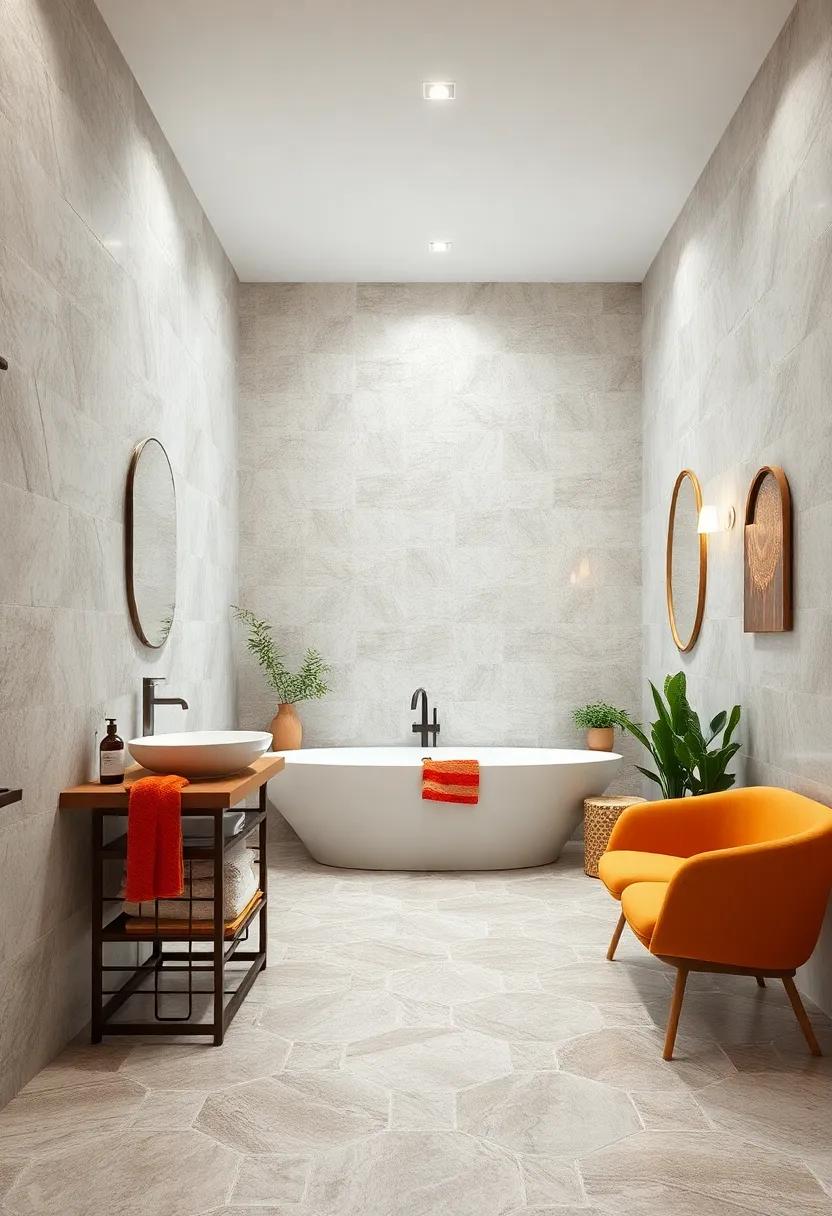 Glossy Ceramic Tiles Reflecting Light to Amplify Spaciousness and Elegance