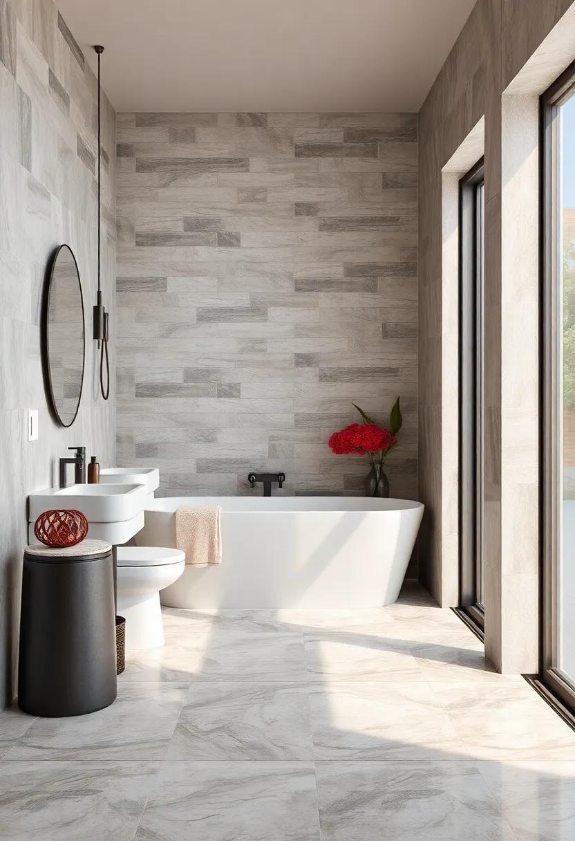 Glossy Subway Tiles With Contrasting Grout Forming Bold Yet Classic Bathroom Statements