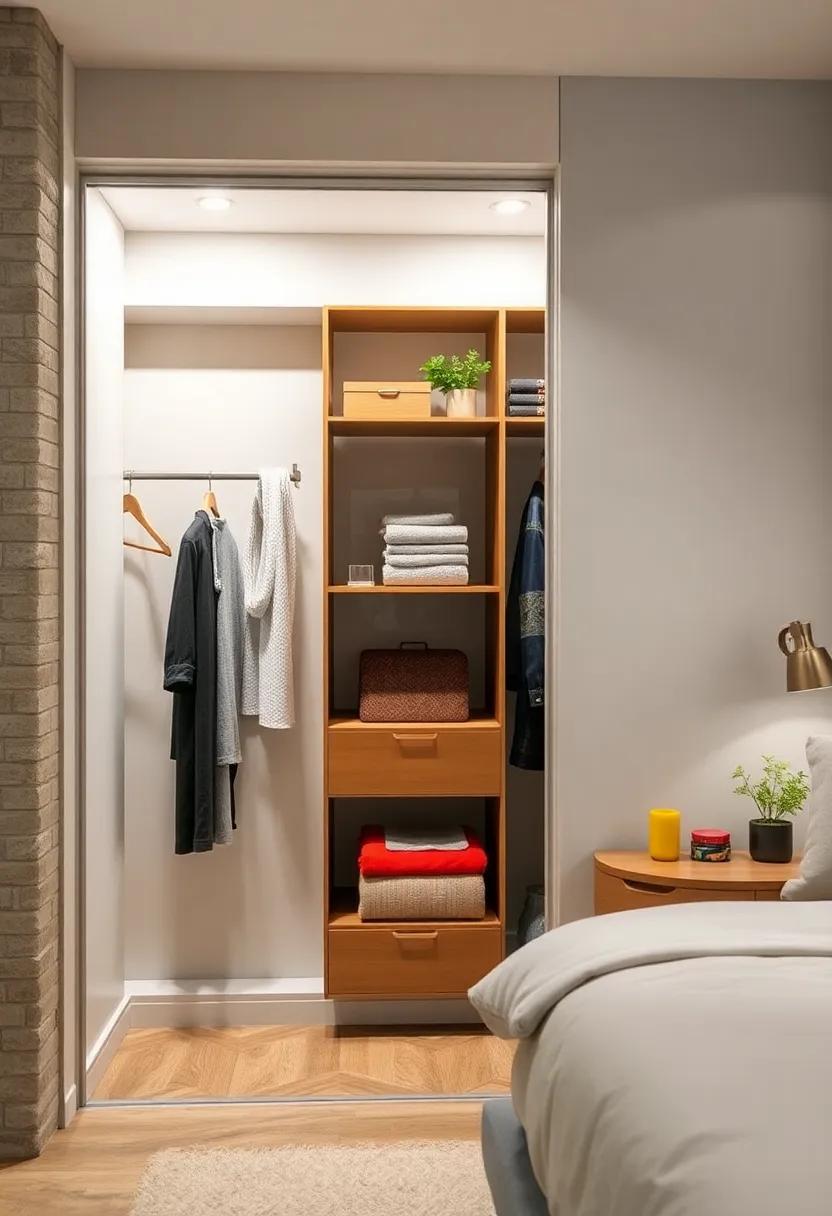 Magnetic Strip for Small Items: ⁢Attach a magnetic strip inside ⁤your ⁢closet to keep small metal items like hairpins and scissors categorized and visible