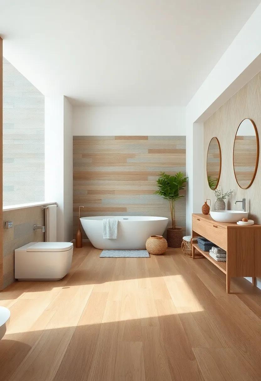 Blending Organic Wood Patterns and Marine Inspired Furnishings for Authentic Coastal Feel