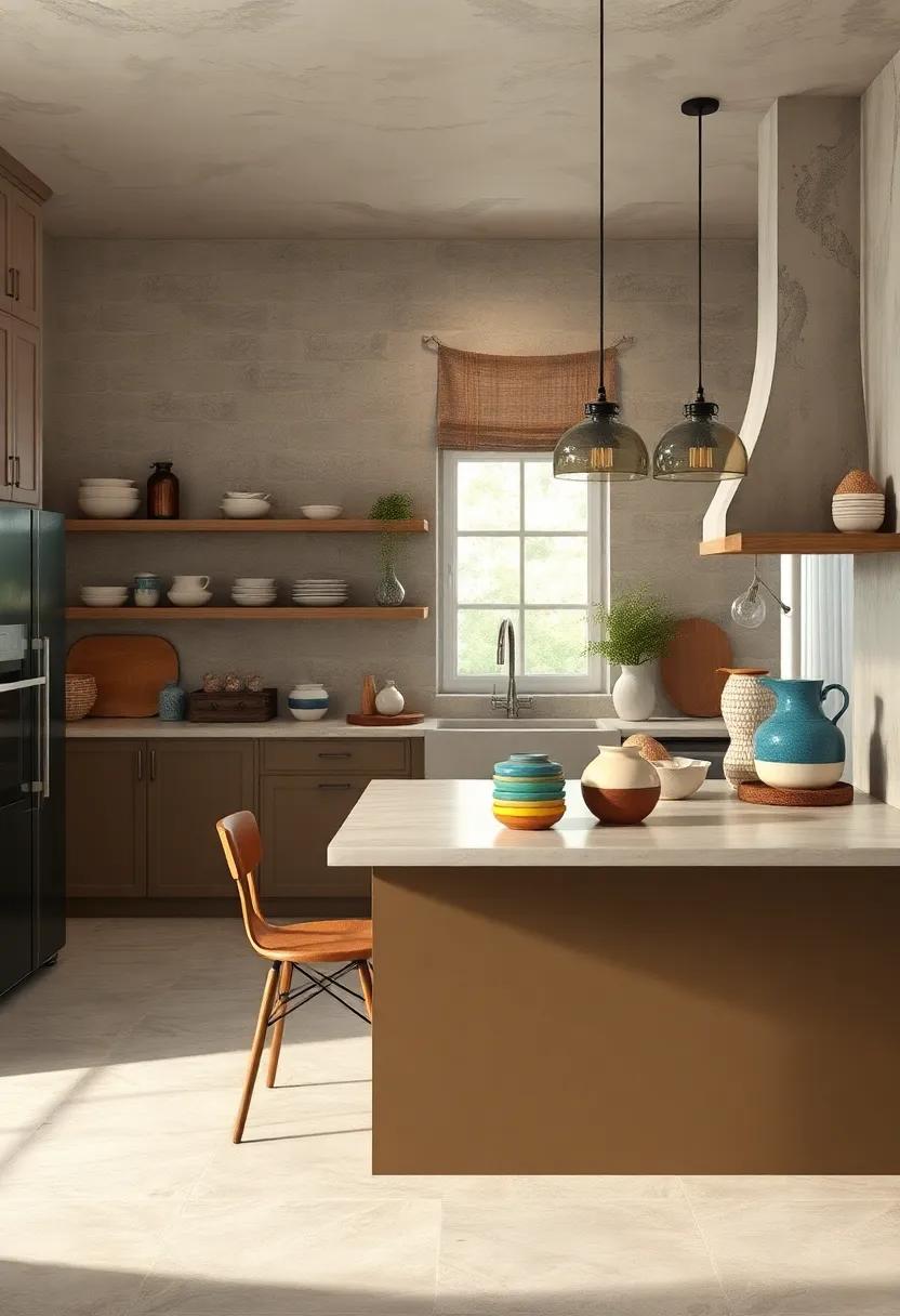 Handcrafted Pottery with Ocean-Inspired Glazes Adding Personal Charm and Coastal Vibes