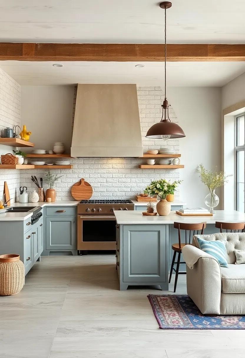 Vintage Nautical Elements Infused into Modern Kitchen Furniture to Evoke Coastal Charm