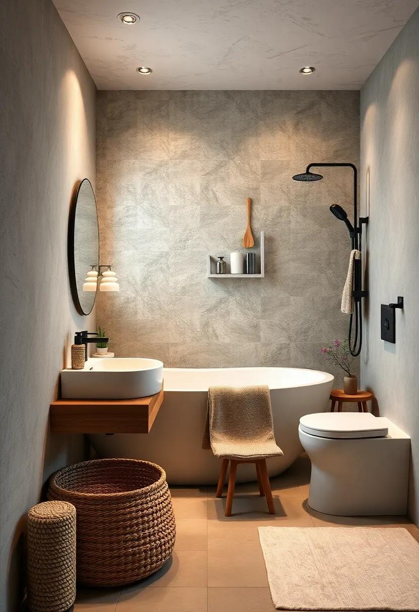 Customizable Spaces: Design areas that can be adjusted, such as adjustable shower ⁣heads or removable storage, for versatility