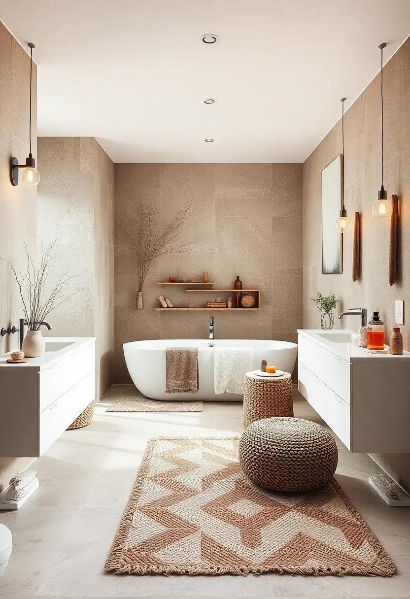 Hygge Textiles: Add ​plush towels and textured rugs that invite comfort and warmth, reflecting the‍ Danish concept of Hygge