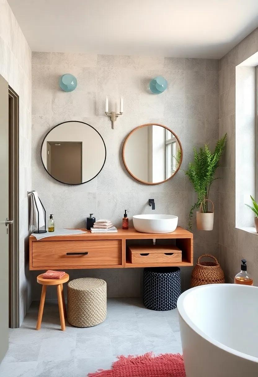 Scandinavian-Inspired Mirrors: Use round or ‌uniquely shaped mirrors​ to enhance light and add visual interest