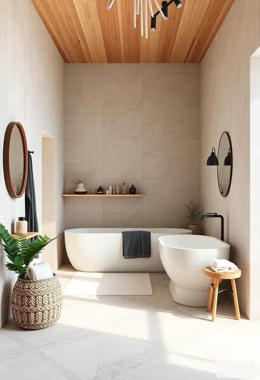 Warm Wood‌ Accents: Incorporate light woods like birch or pine for a natural, cozy feel
