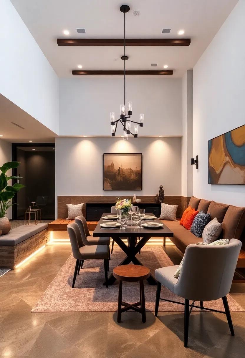 Mood Lighting: Incorporate lighting elements around ‍your built-in seating that create cozy, inviting atmospheres, perfect for intimate dinners or⁤ festive gatherings with friends and family