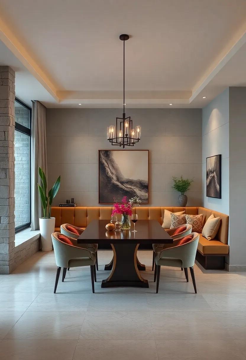 Understated‌ Luxury: Use high-quality materials⁣ like ⁣leather or velvet ‌for your built-in seating, ‍elevating⁤ your dining area to a luxurious retreat that feels both sophisticated⁣ and comfortable