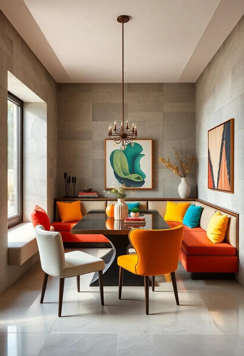 Whimsical Touches: Add playful, unexpected elements to ​your built-in seating, such as quirky⁣ shapes or colorful cushions, giving your dining room a unique ‌and adventurous flair