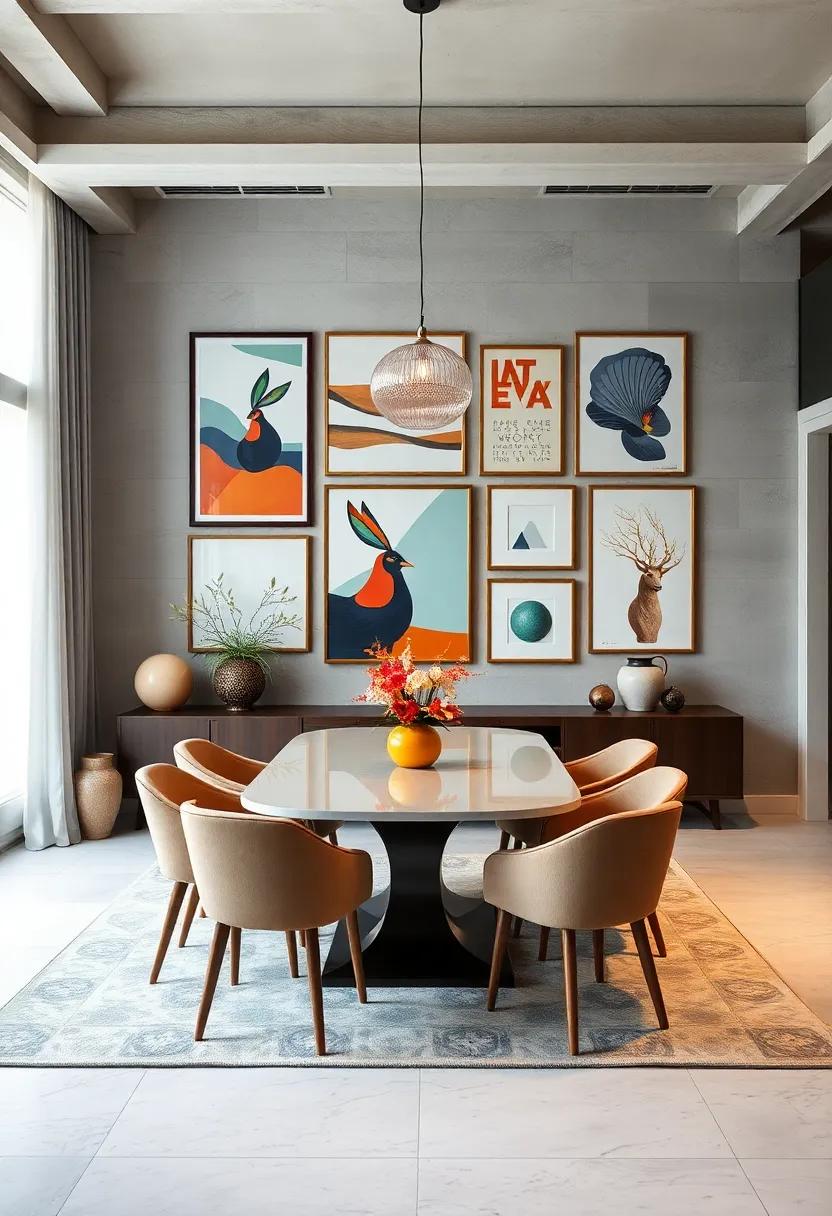 Nature-Inspired Landscapes Blended with Textured Wall Hangings to Bring the Outdoors Inside