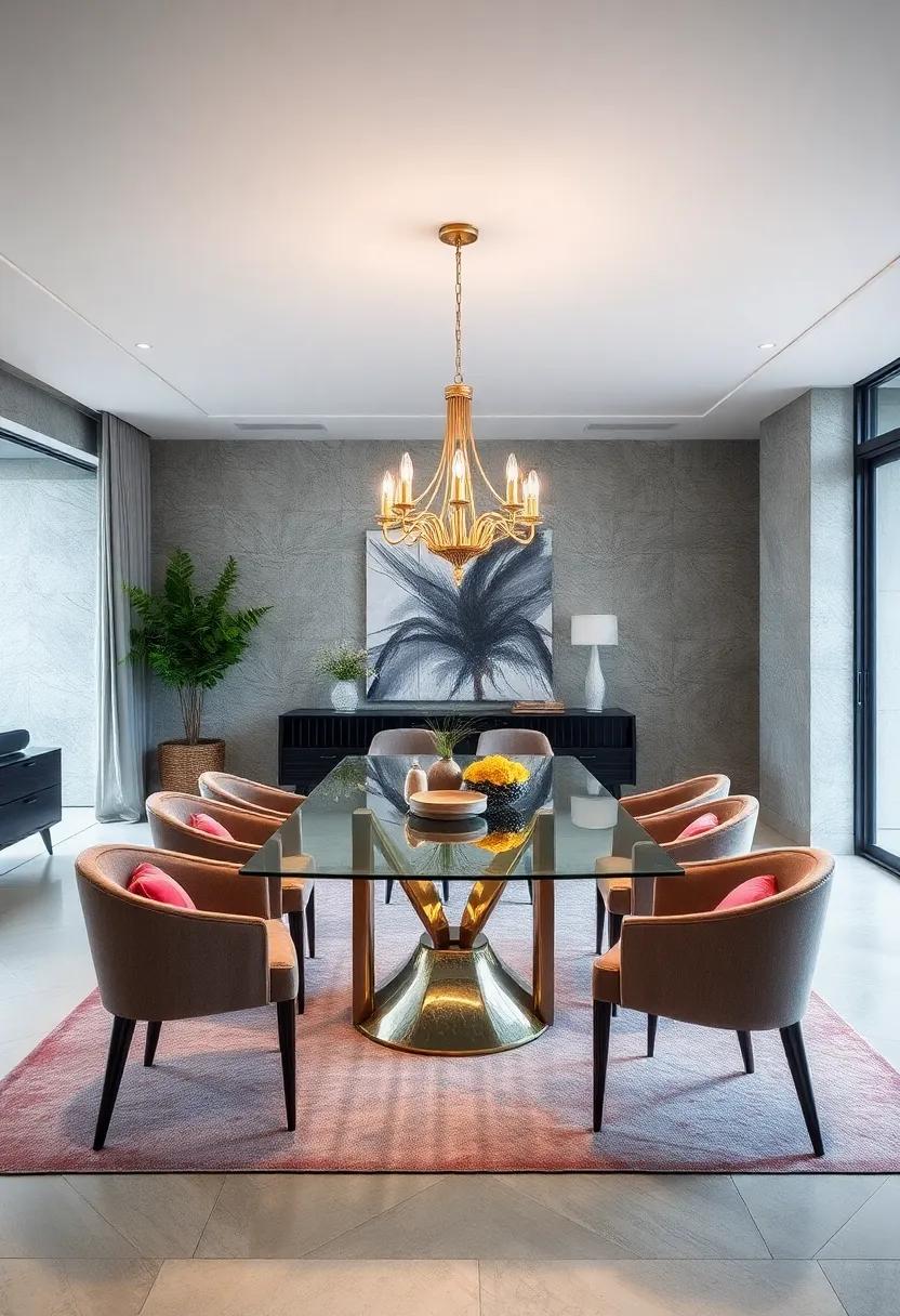 Luxury Meets Comfort: ⁤Opulent Design Ideas for Glass ⁢Dining Spaces